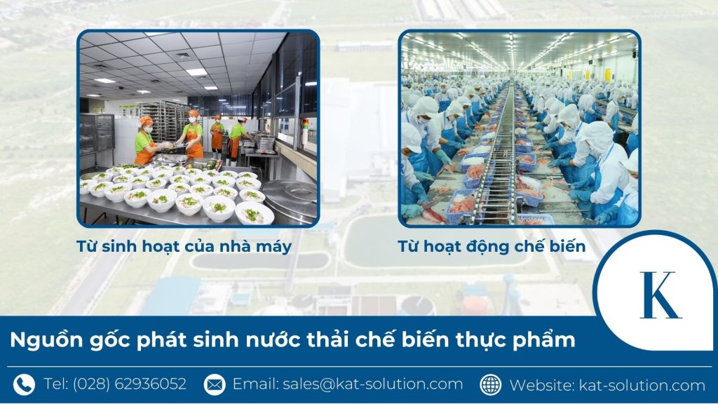 nguồn gốc phát sinh nước thải chế biến thực phẩm