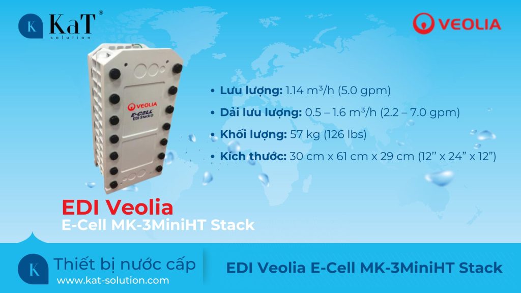 Thiết bị EDI Veolia E-Cell MK-3MiniHT Stack