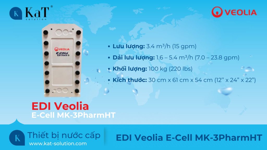 Thiết bị EDI Veolia E-Cell MK-3PharmHT