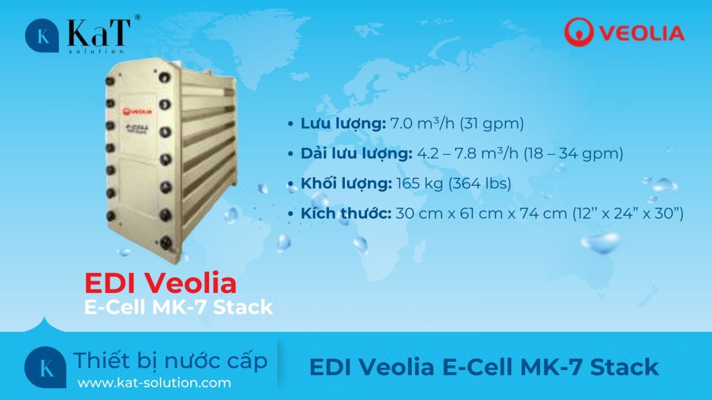 Thiết bị EDI Veolia E-Cell MK-7 Stack