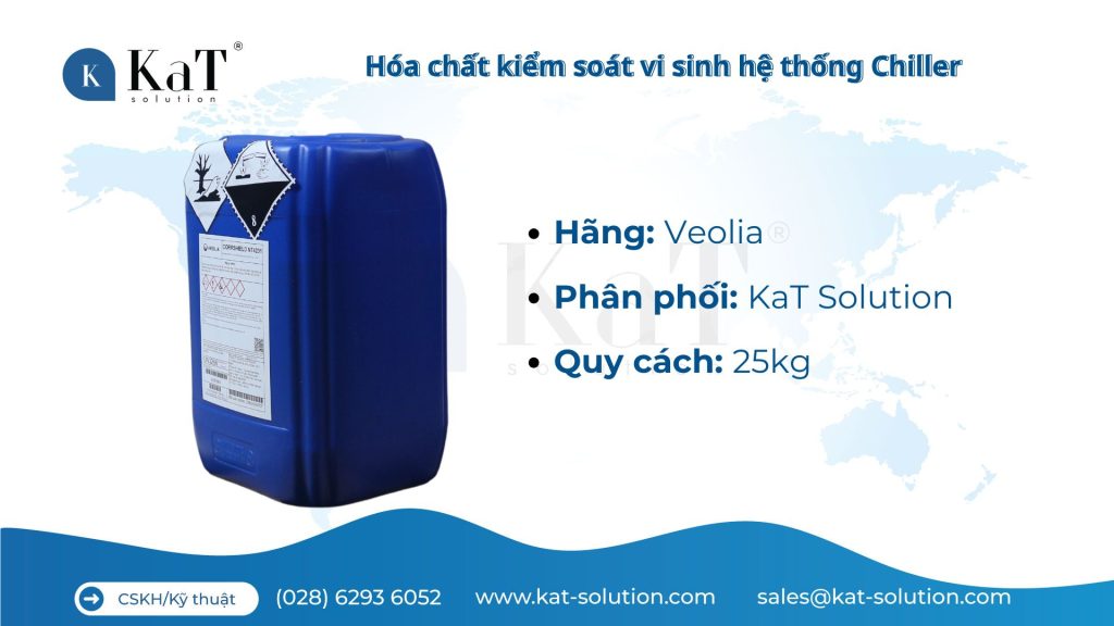 Hóa chất kiểm soát vi sinh hệ thống Chiller