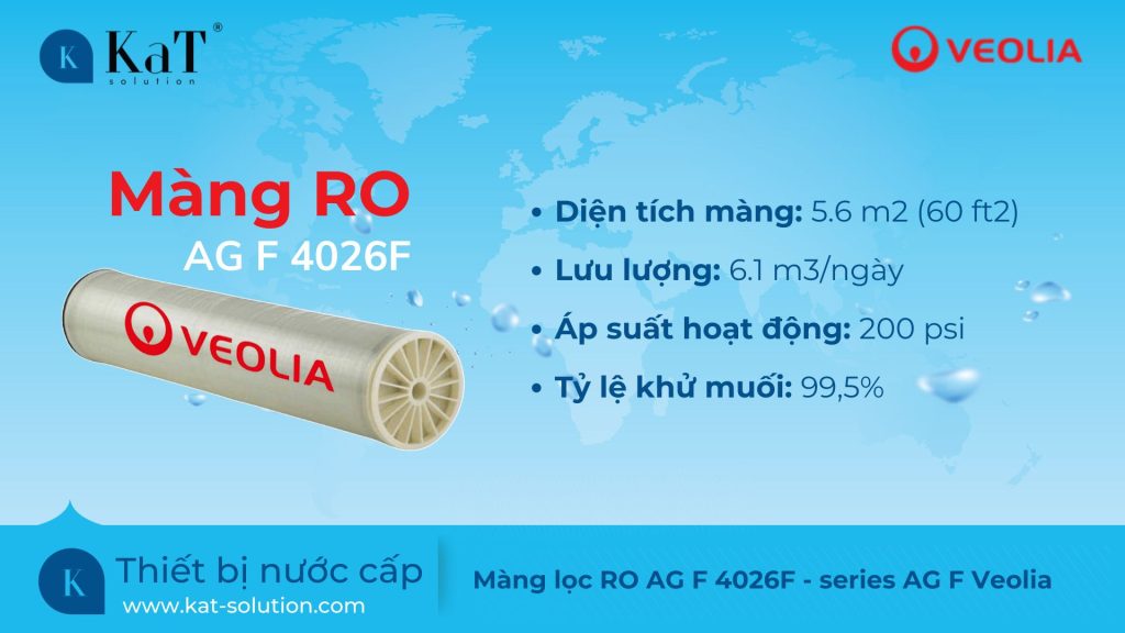 Màng lọc RO AG F 4026F - series AG F Veolia