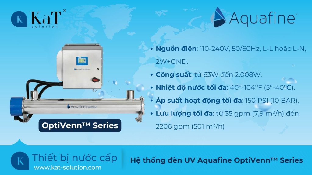 Hệ thống đèn UV Aquafine OptiVenn Series