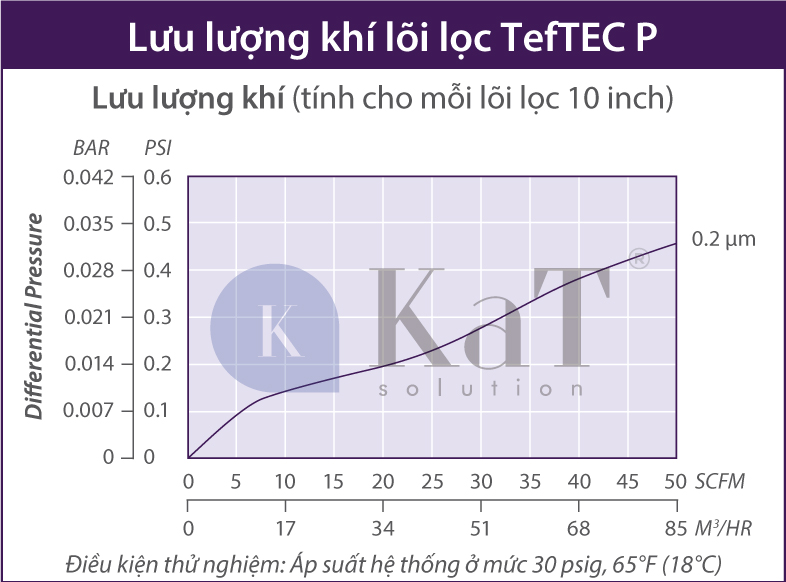 Lưu lượng khí lõi lọc TefTEC P