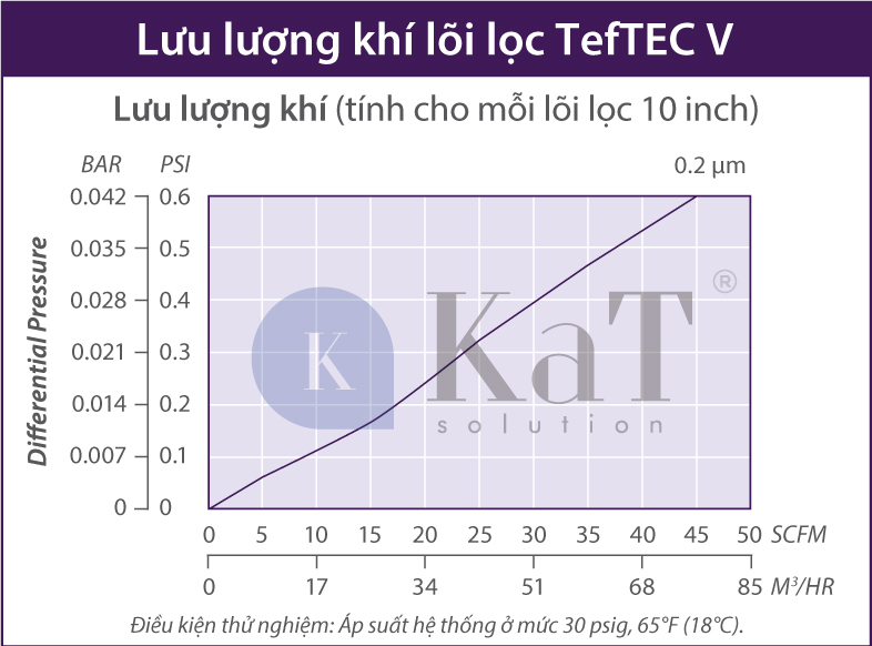 Lưu lượng khí lõi lọc TefTEC V