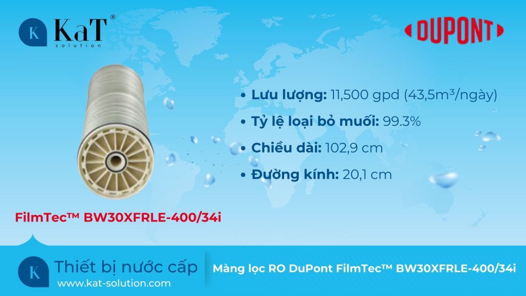 Màng lọc RO DuPont FilmTec BW30XFRLE-40034i