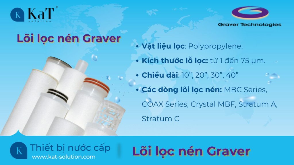 thông số lõi lọc nén Graver