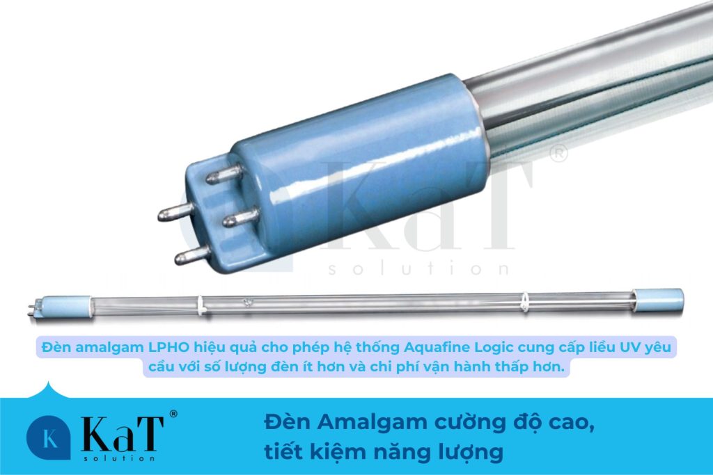 Hệ thống đèn UV Aquafine LOGIC sử dụng đèn Amalgam cường độ cao