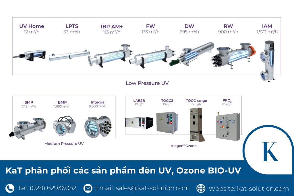 KaT phân phối các sản phẩm đèn UV, Ozone BIO-UV