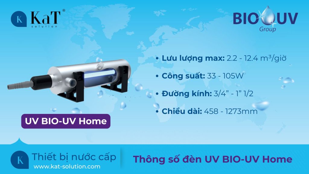 Thông số đèn UV BIO-UV Home