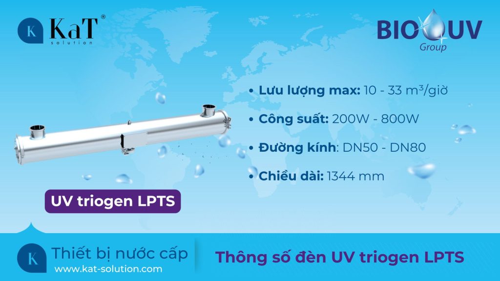 Thông số đèn UV triogen LPTS