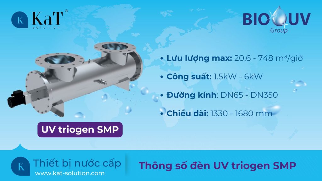 Thông số đèn UV triogen SMP