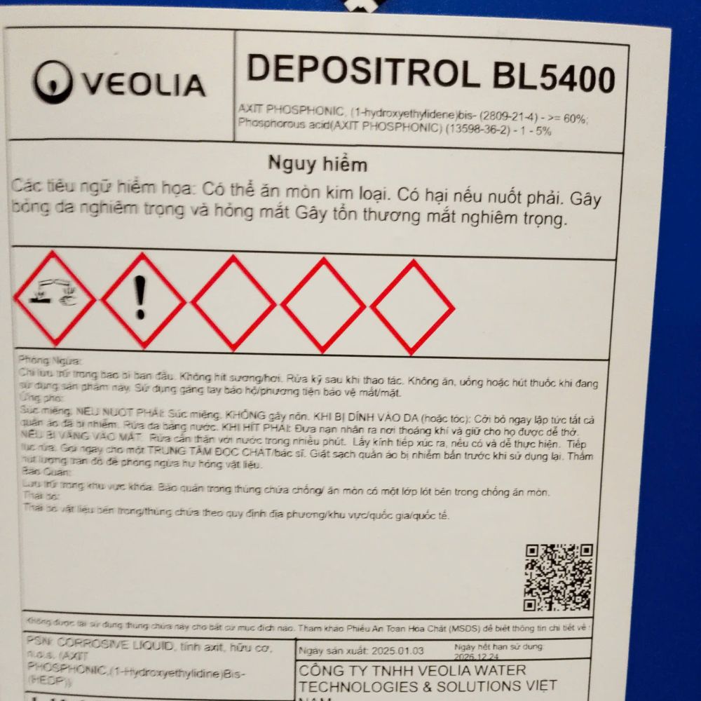 Hóa chất Veolia DeposiTrol BL5400