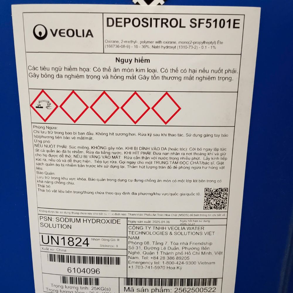 Hóa chất Veolia DeposiTrol SF5101E