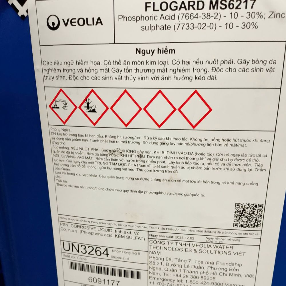 Hóa chất Veolia FloGard MS6217
